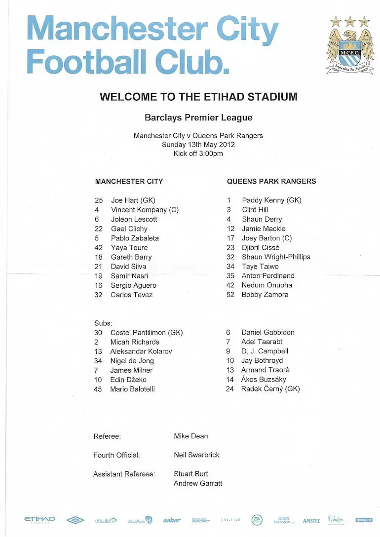 Man City v QPR