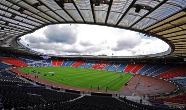 Scotland football team play at Hampden Park