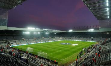 Eddie Howe manages at Newcastle, St James Park